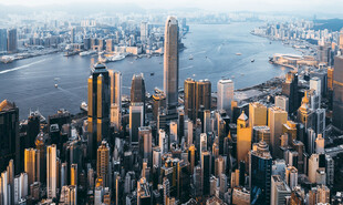 繁华都市天际线景观