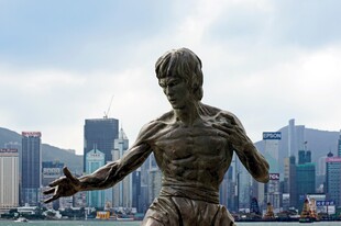 香港星光大道李小龙雕像