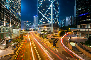都市夜景车流光影之美