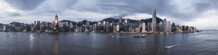 海滨城市全景风光