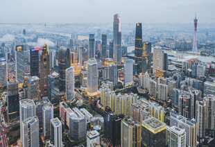 繁华都市天际线景观
