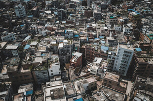 俯瞰城市建筑景观