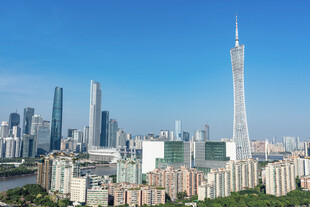 广州城市天际线壮观景象