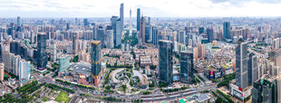 繁华都市全景俯瞰