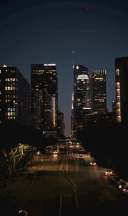 城市夜景俯瞰繁华景观