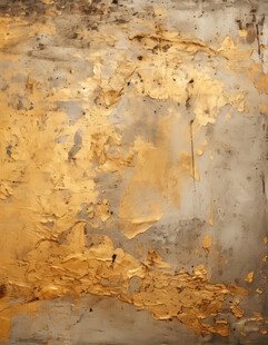 斑驳金色墙面纹理特写