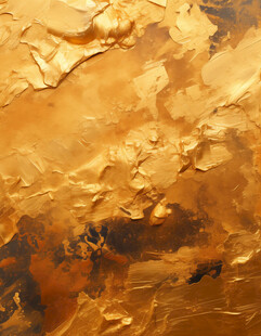 金色抽象纹理油画效果