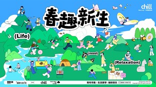 春天春日展板