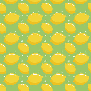柠檬图案背景 