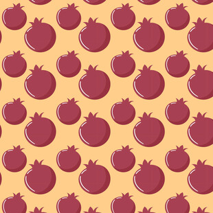 石榴图案背景纹理图