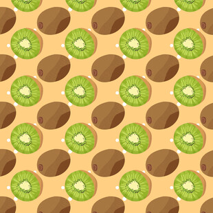 猕猴桃切片图案背景