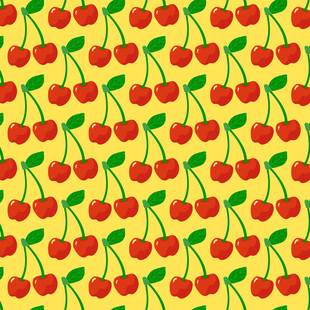 樱桃图案背景图