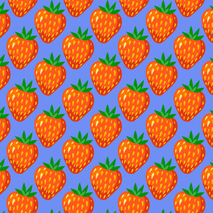 草莓图案背景 