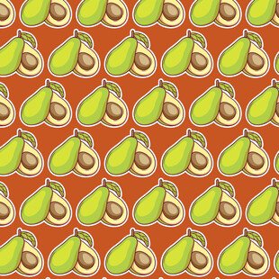 牛油果图案背景