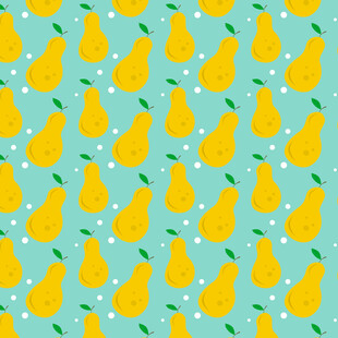 清新梨子图案背景纹理