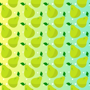 清新梨子图案背景