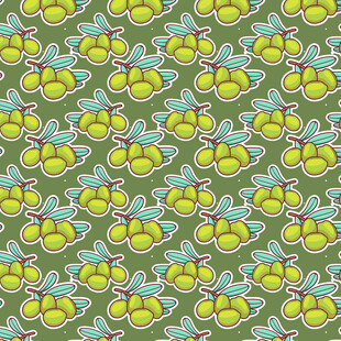 橄榄图案无缝背景