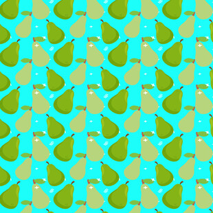 清新梨子图案背景纹理