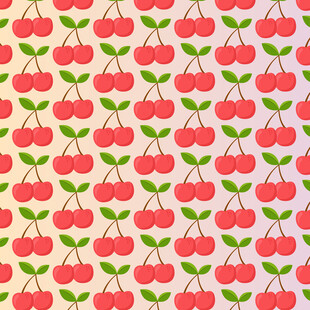 樱桃图案背景纹理设计