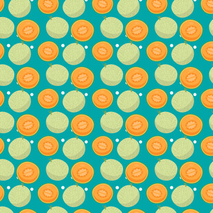 哈密瓜图案背景