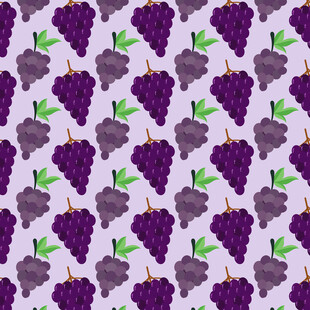 紫色葡萄图案背景纹理