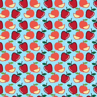 苹果图案背景