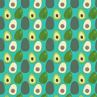 清新牛油果图案背景