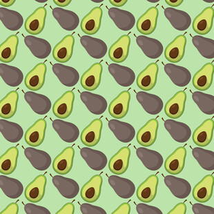 牛油果图案背景