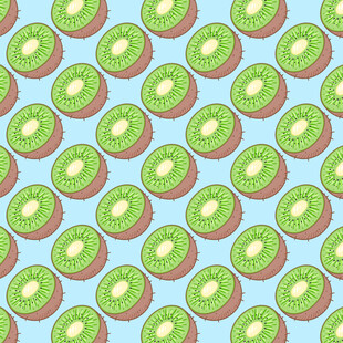 清新猕猴桃图案背景