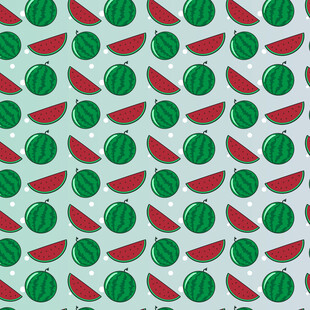 西瓜图案背景纹理