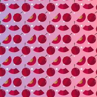 车厘子图案背景