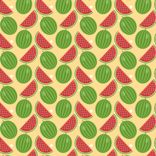 西瓜图案背景图
