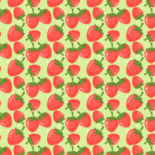 草莓图案背景图