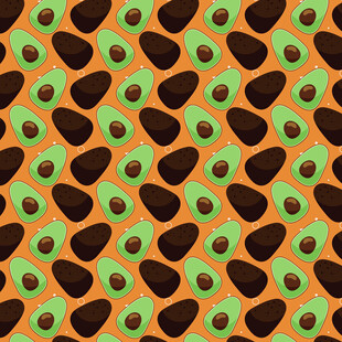 牛油果图案背景纹理图