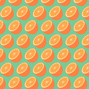 橙色柑橘切片图案背景