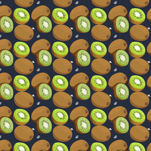 猕猴桃图案背景纹理