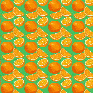 橙子图案背景设计