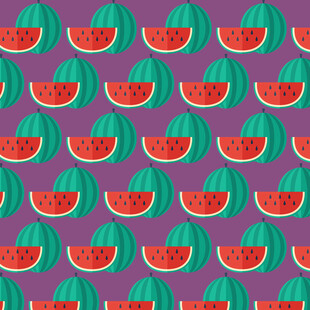 西瓜图案背景 