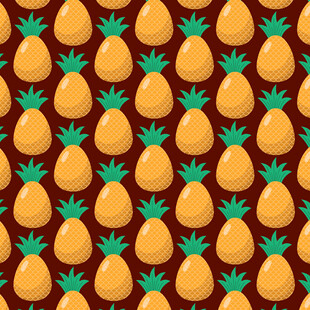 菠萝图案背景 