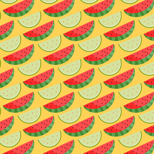 西瓜柠檬图案背景