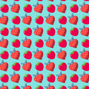 草莓图案背景图