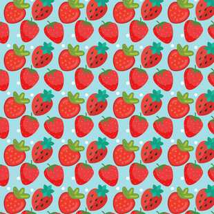草莓图案背景图