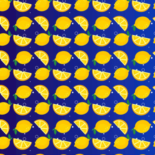 柠檬切片图案背景纹理