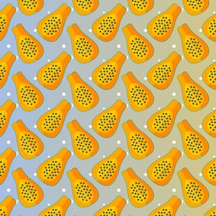 木瓜图案背景纹理