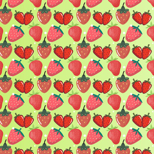 草莓图案背景