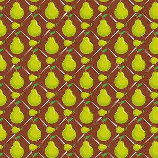 梨图案的复古风织物纹理