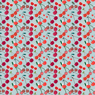 樱桃图案背景纹理