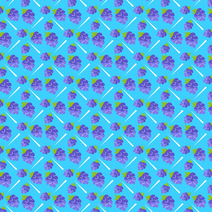 蓝色浆果无缝背景