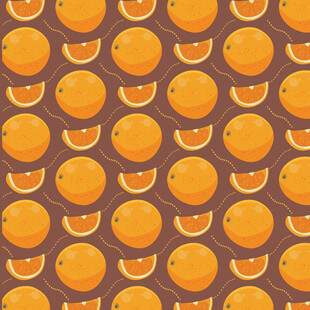 橙子图案背景