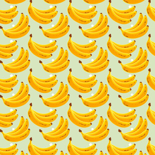 黄色香蕉图案背景纹理